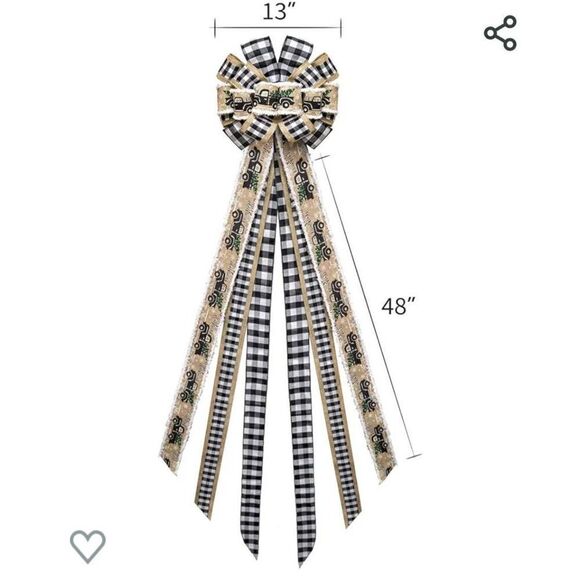 NIP CHRISTMAS TRUCK BOW - Picture 2 of 4